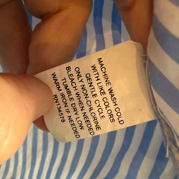 Vineyard Vines Blue and White Striped Blouse - Picture 3 of 5